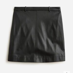 J Crew Faux Leather Skirt